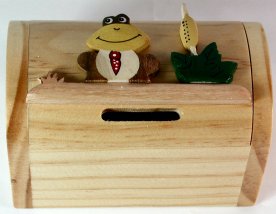 Frog Small Money Box Chest