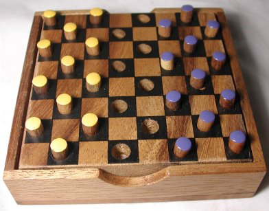 Wooden Draughts Game (Checkers)