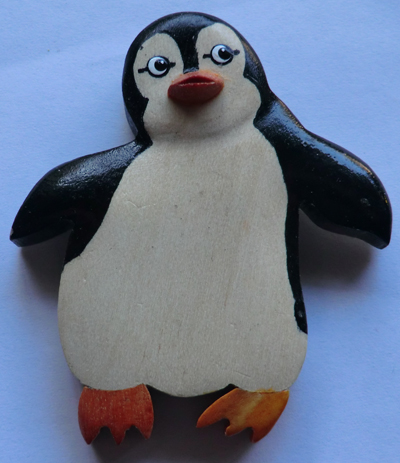 Penguin Wooden Fridge Magnet