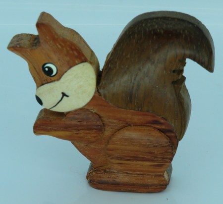 Squirrel Wooden Fridge Magnet
