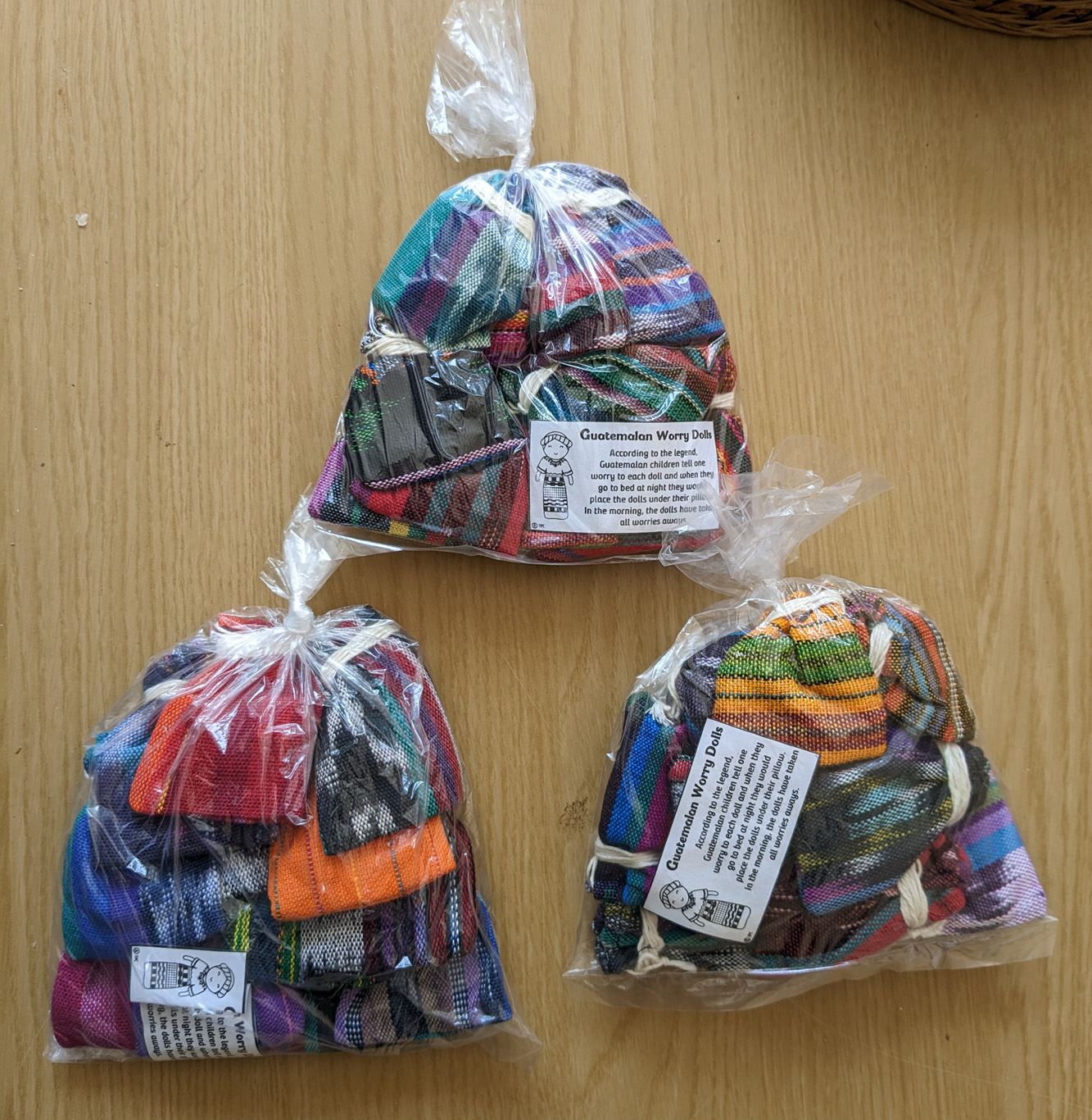 Guatemalan Worry Dolls - 36 Bags (3x12) (Fair Trade) Bulk Buy
