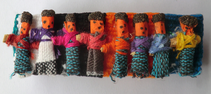 Hair Slide Small Guatemalan Worry Dolls