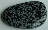 Snowflake Obsidian Worry Stone
