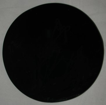 Black obsidian scrying mirror round