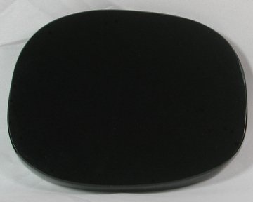 Black obsidian scrying mirror oval